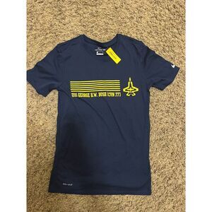 NWT Nike DRI Fit USS GEORGE H.W. BUSH ICVN 771 Merit Shirt - Size Small
